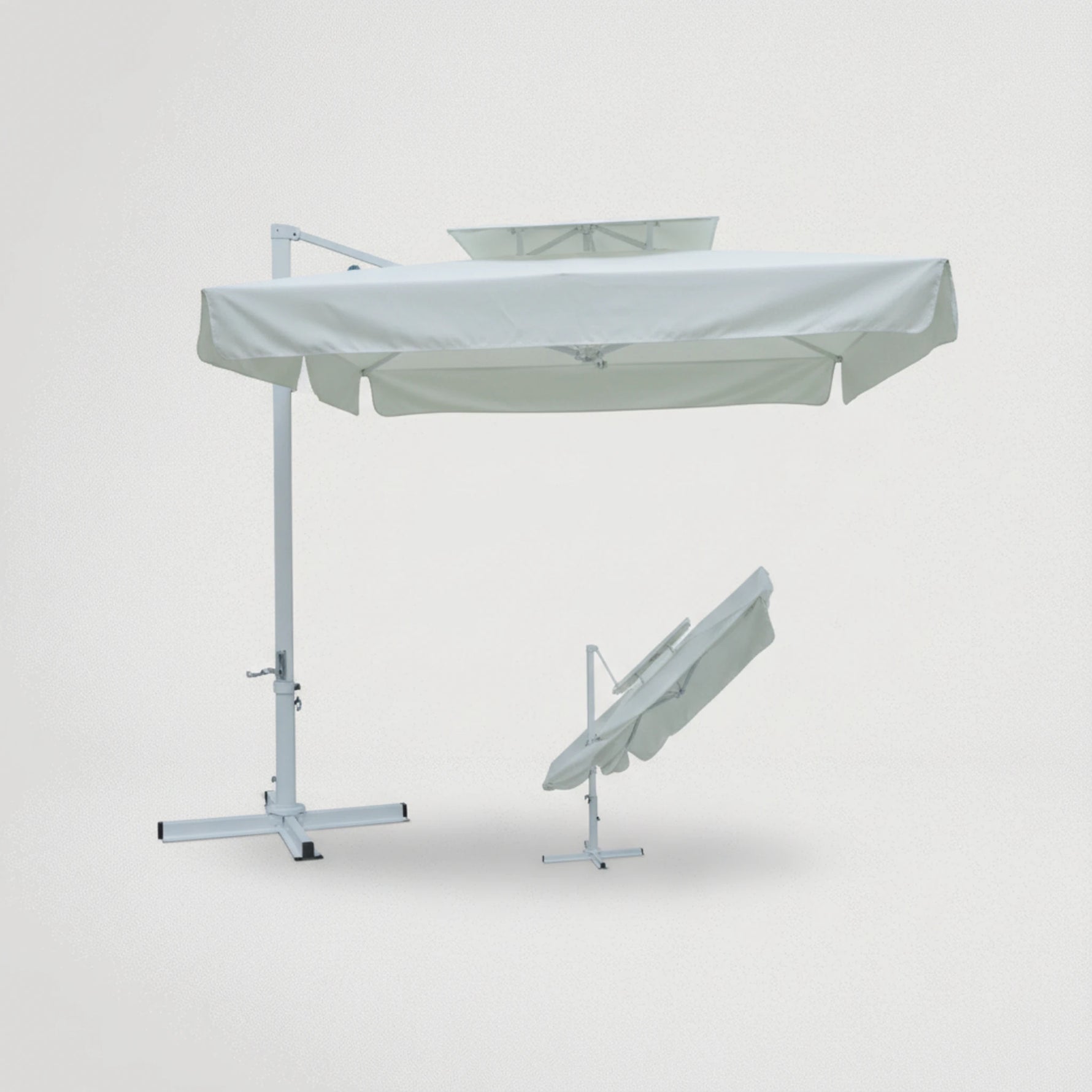 דגם שמשיית אלומיניום DELUX מרובעת