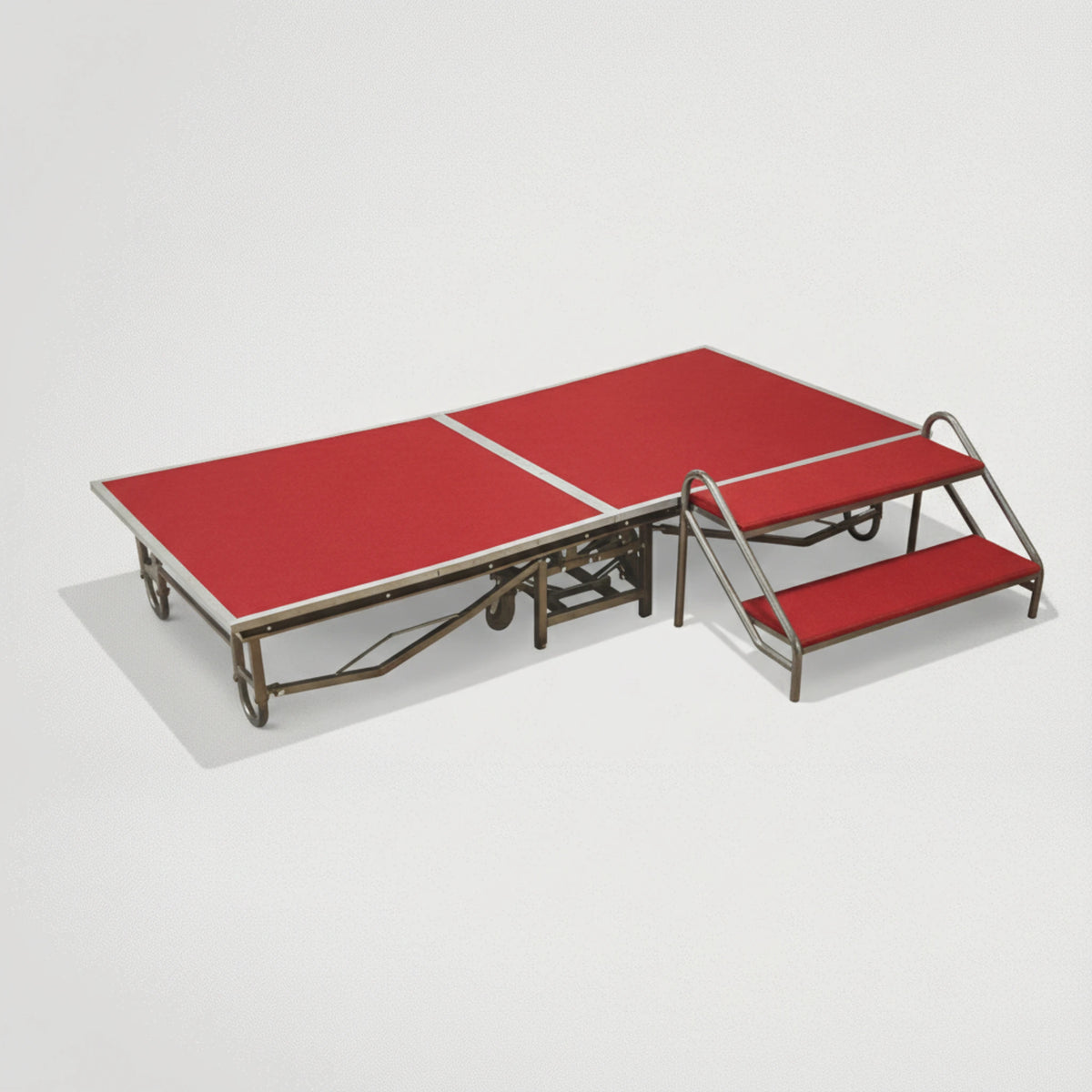 במה לאירועים בנויה משתי חלקים דגם הרגלייםTS-2   ודגם הבמה MS-183