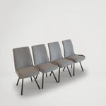 כסא פינת אוכל מרופד אפור 1025