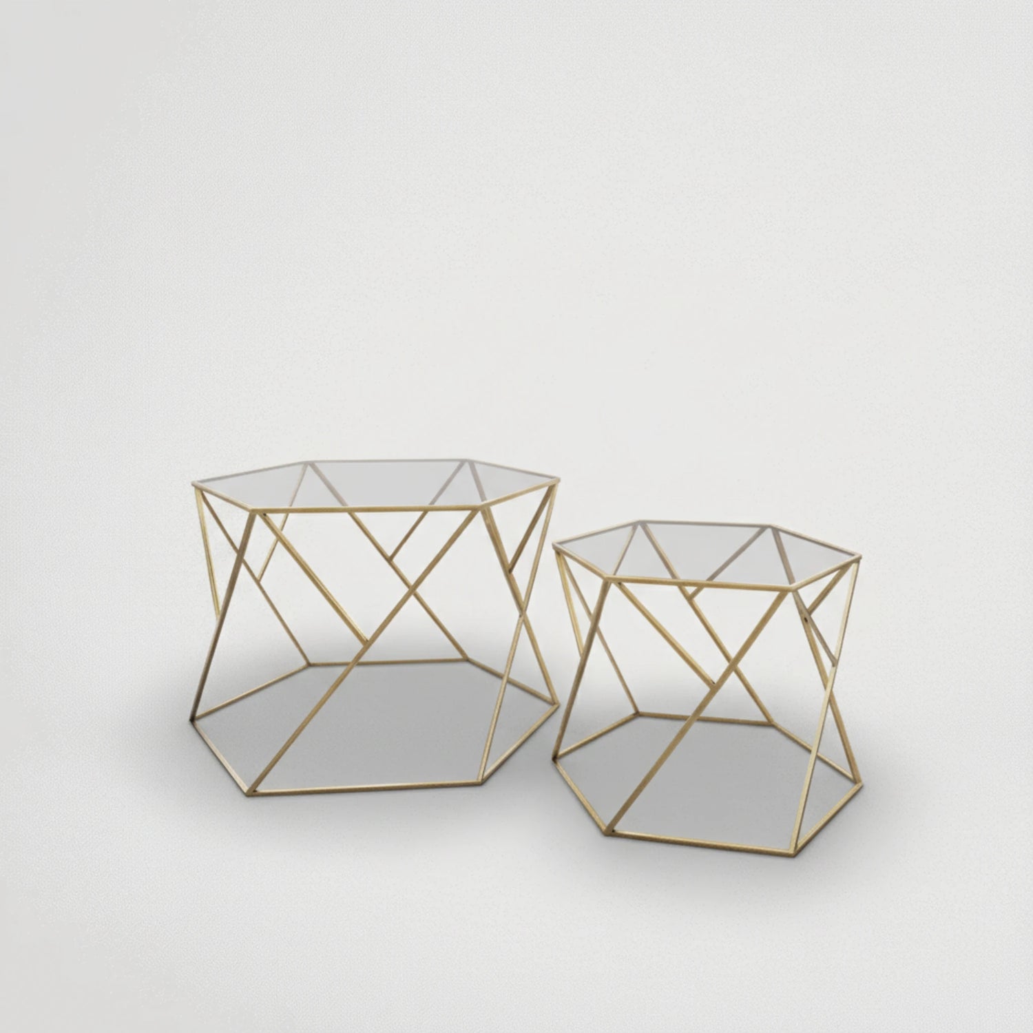 זוג שולחנות מעוצבים דגם רומני 7410