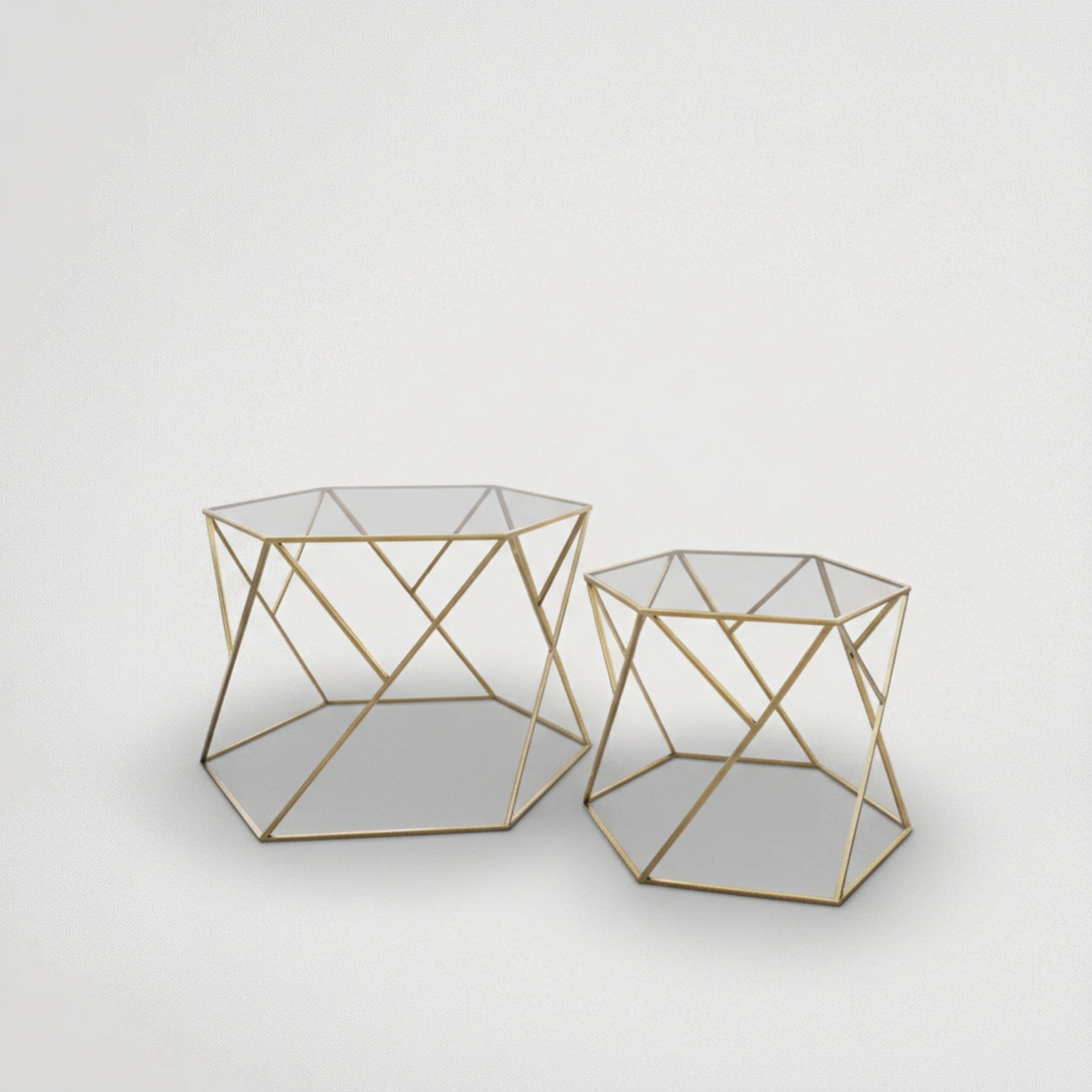 זוג שולחנות מעוצבים דגם רומני 7410