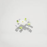 דגם ריהוט גן שולחן מרובע