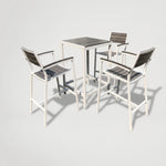 שולחן בר + 4 כסאות לגינה דגם 8866