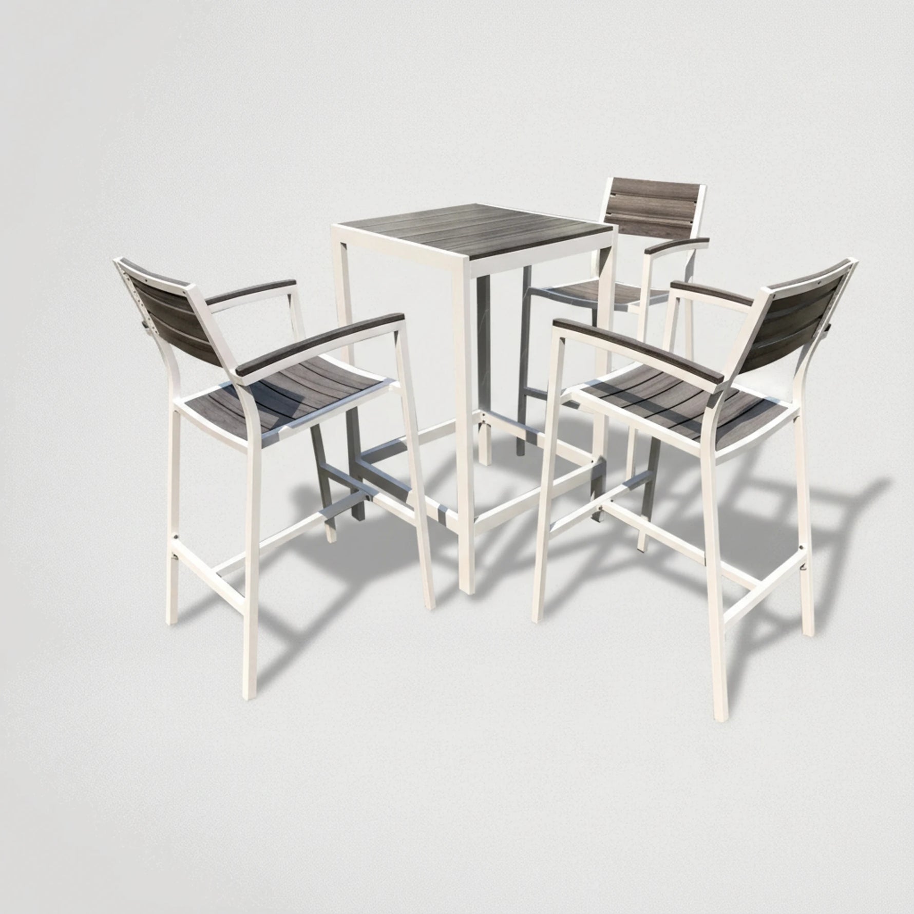 שולחן בר + 4 כסאות לגינה דגם 8866