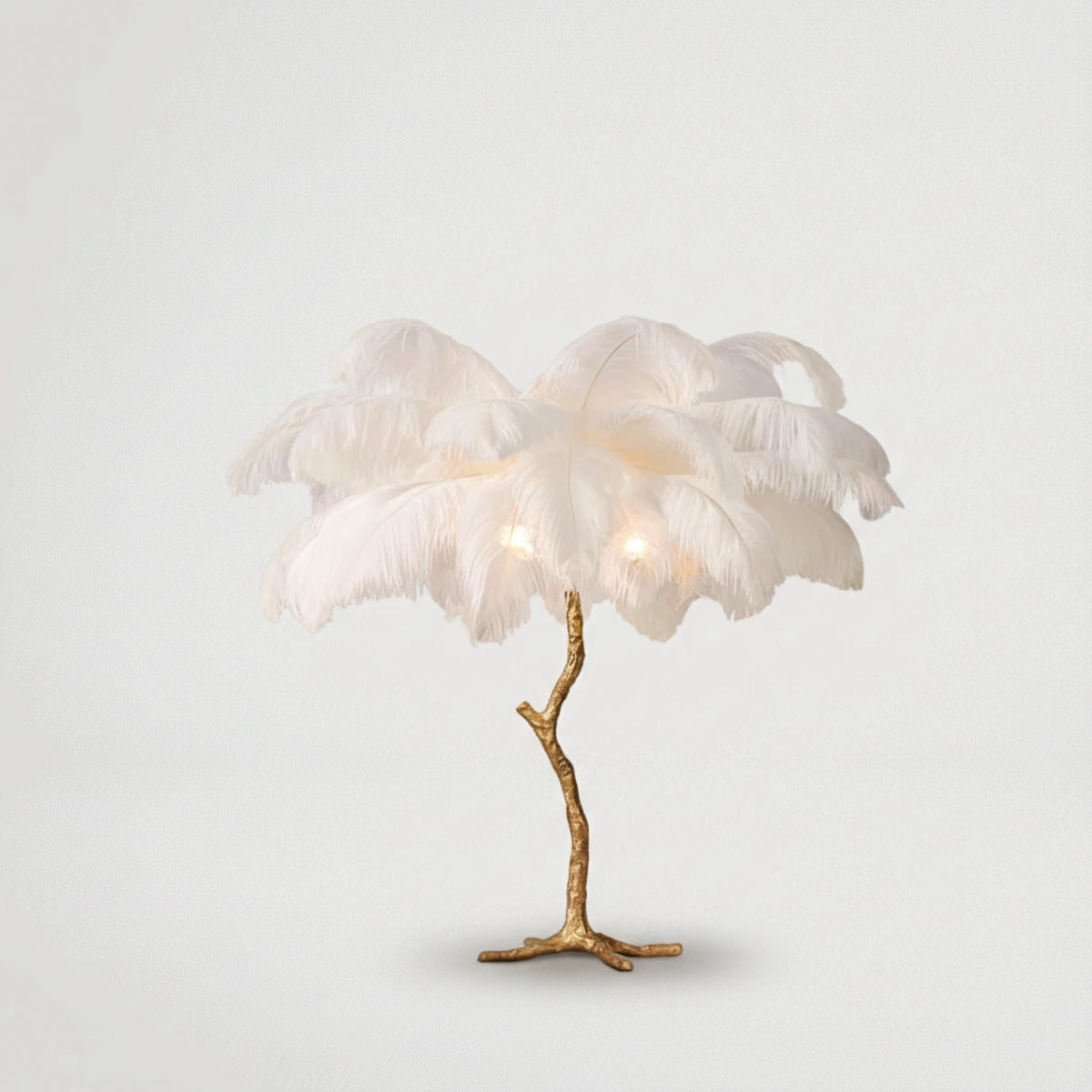 מנורה נוצות יוקרתית שולחנית דגם 00999