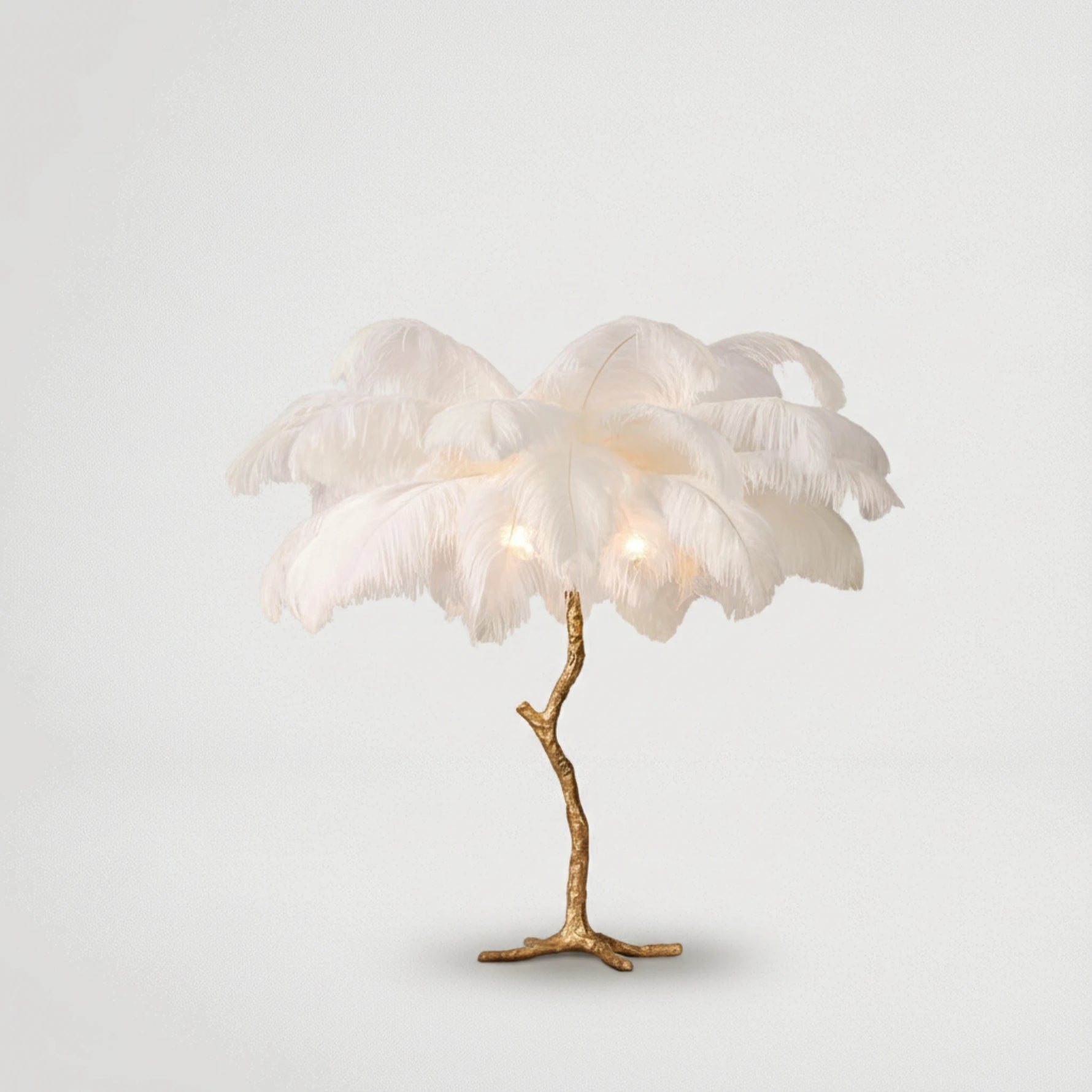 מנורה נוצות יוקרתית שולחנית דגם 00999