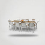 סט גינה עץ טיק 5666