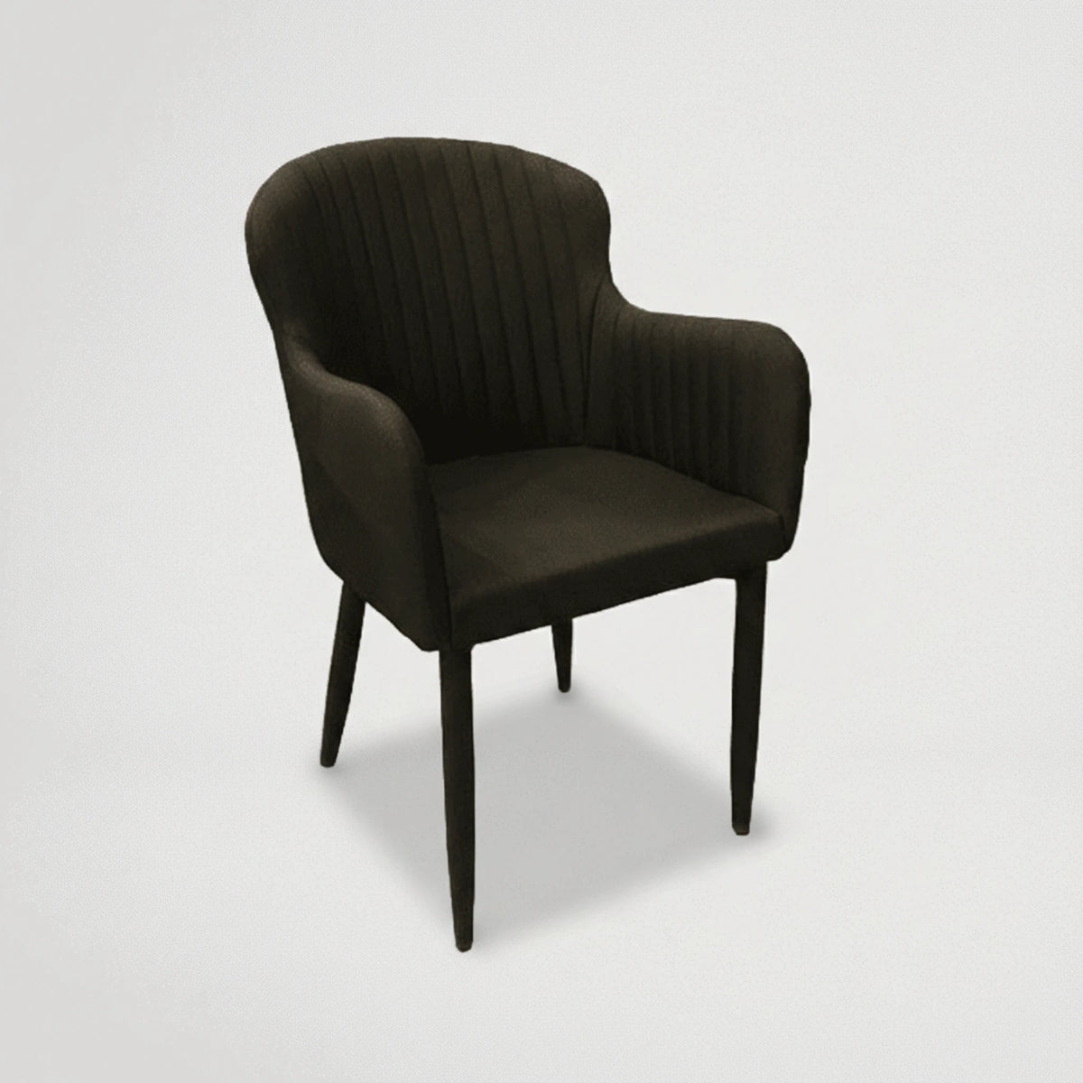 כסא לפינת אוכל מרופד רגלי עץ 55568