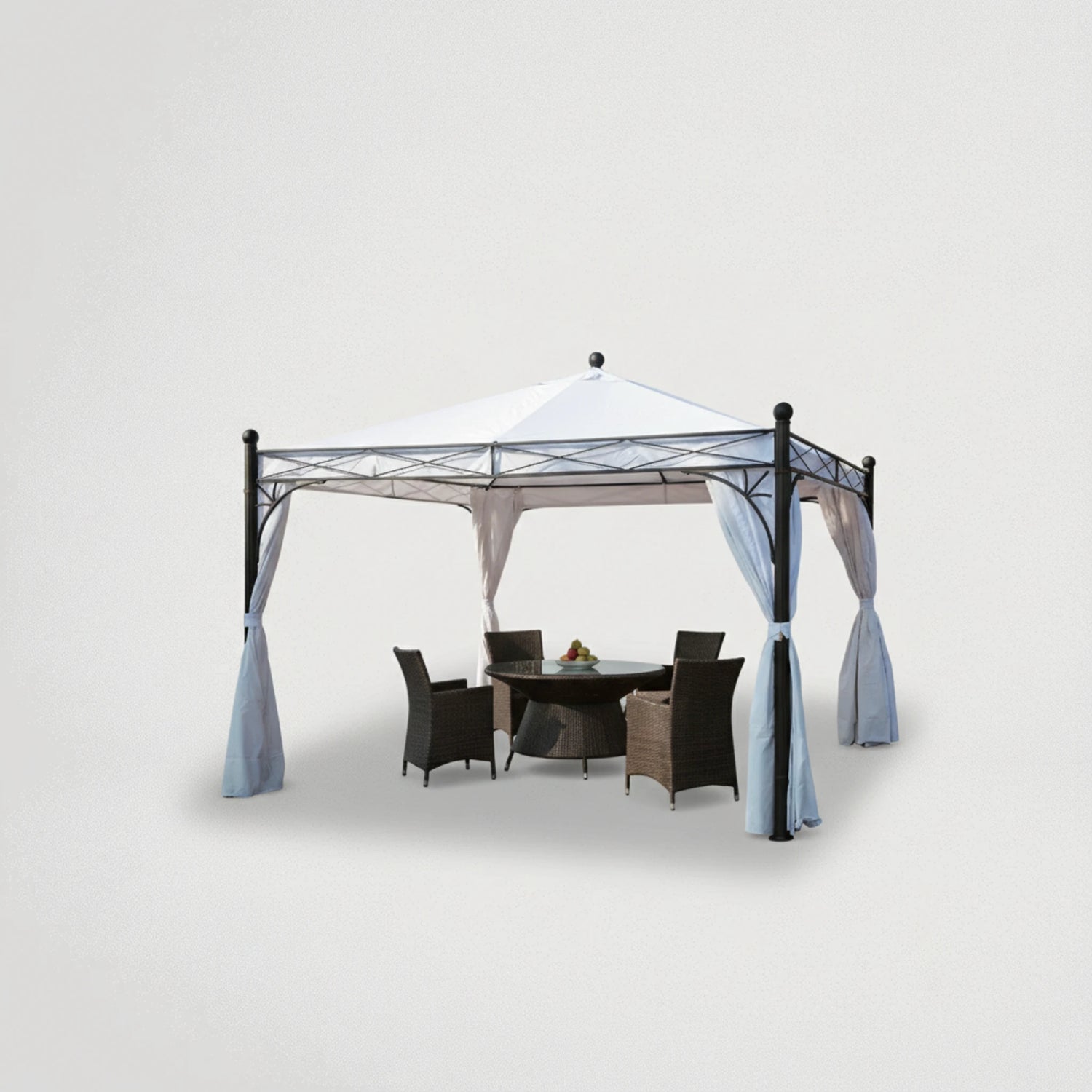 גזיבו לחצר מאלומיניום 3.5X3.5 דגם 77265