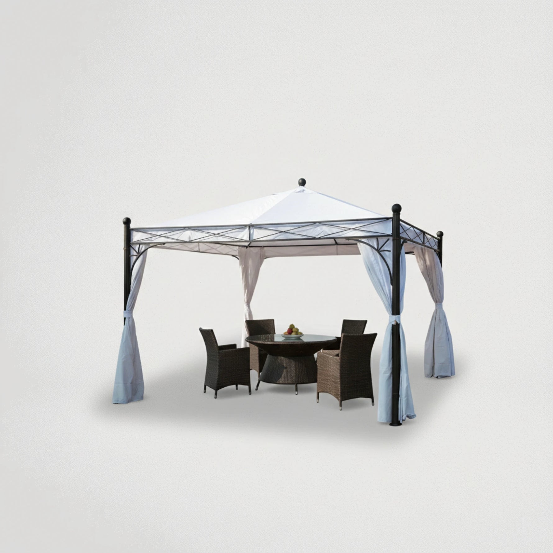 גזיבו לחצר מאלומיניום 3.5X3.5 דגם 77265