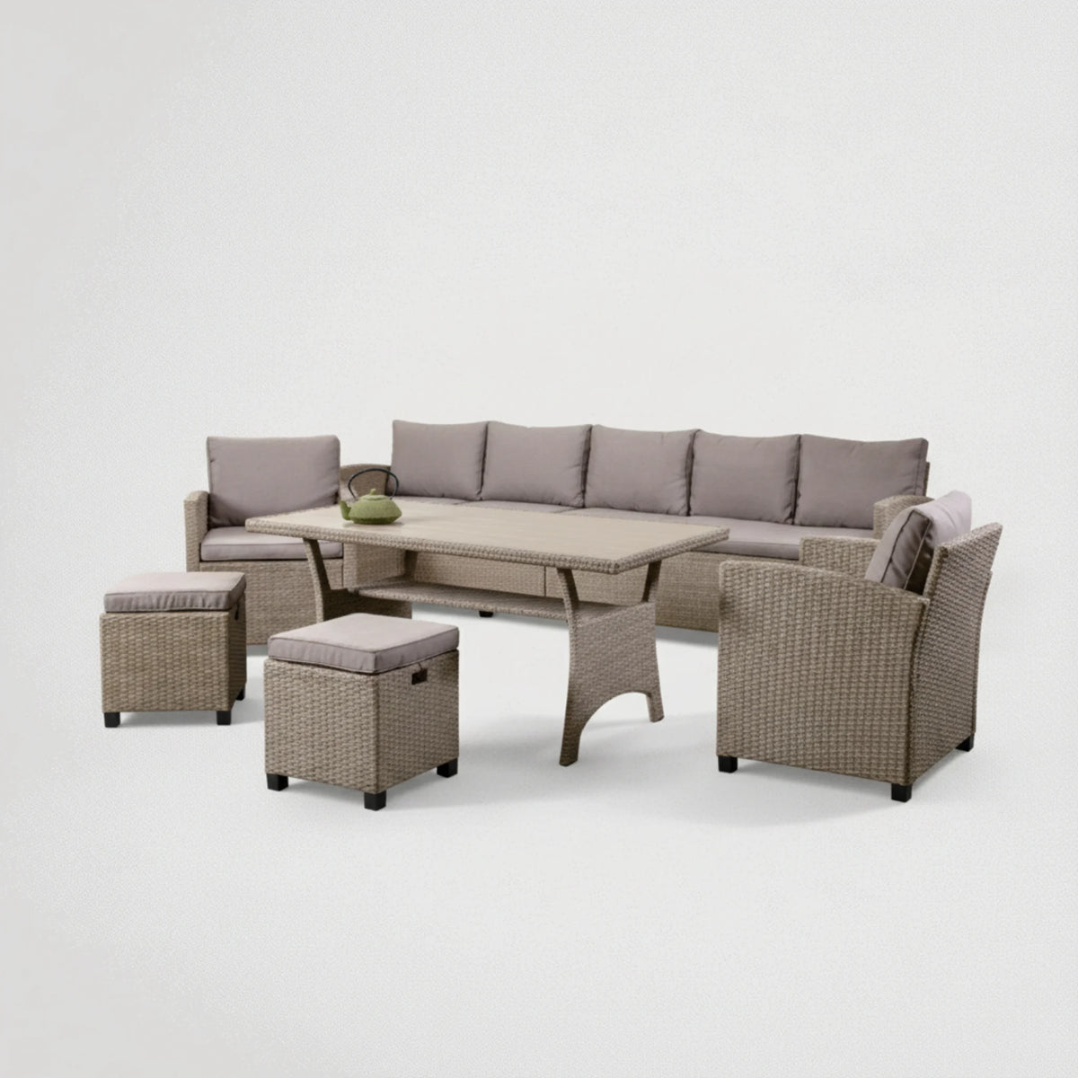 סט סלוני פינתי מראטן לגינה 93779