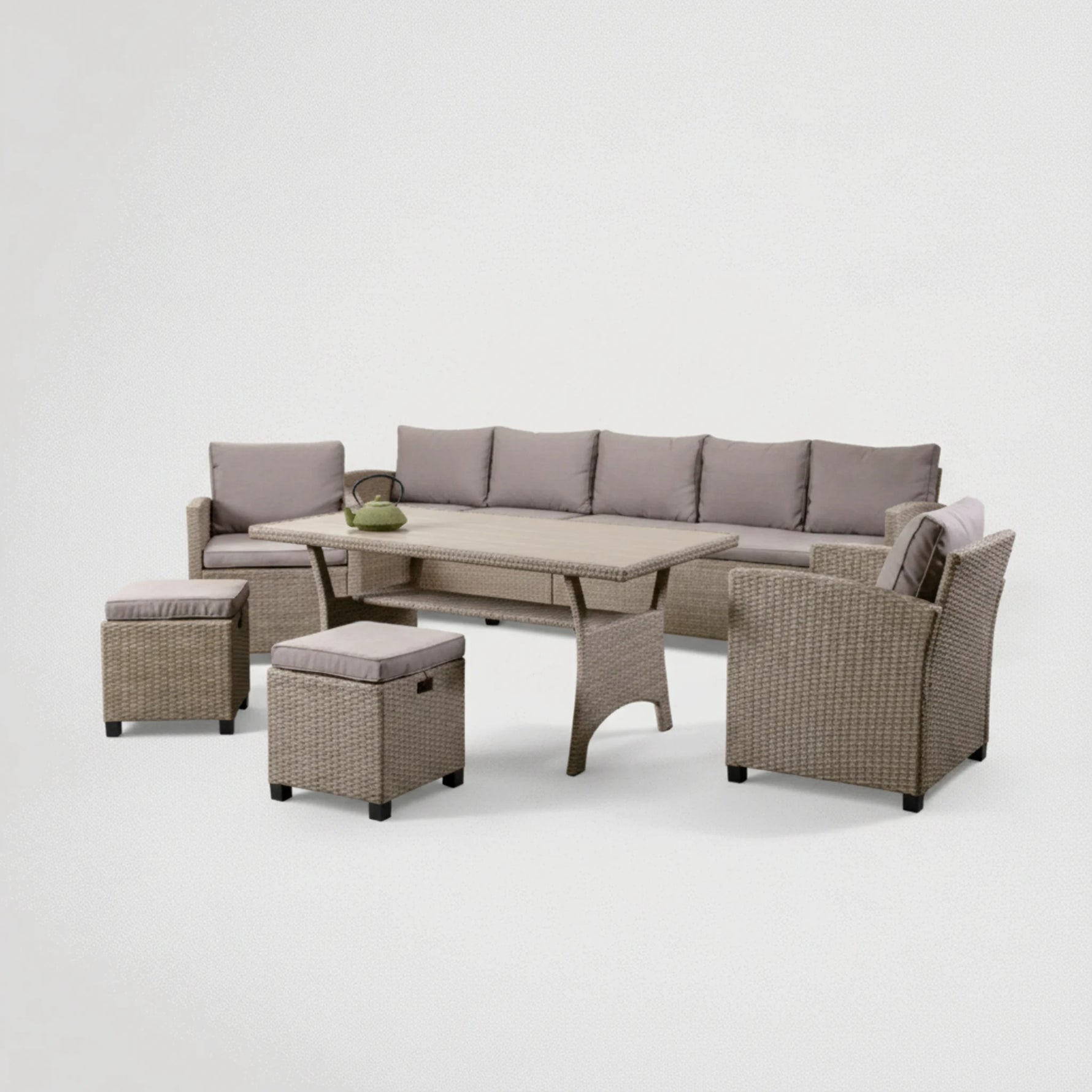 סט סלוני פינתי מראטן לגינה 93779