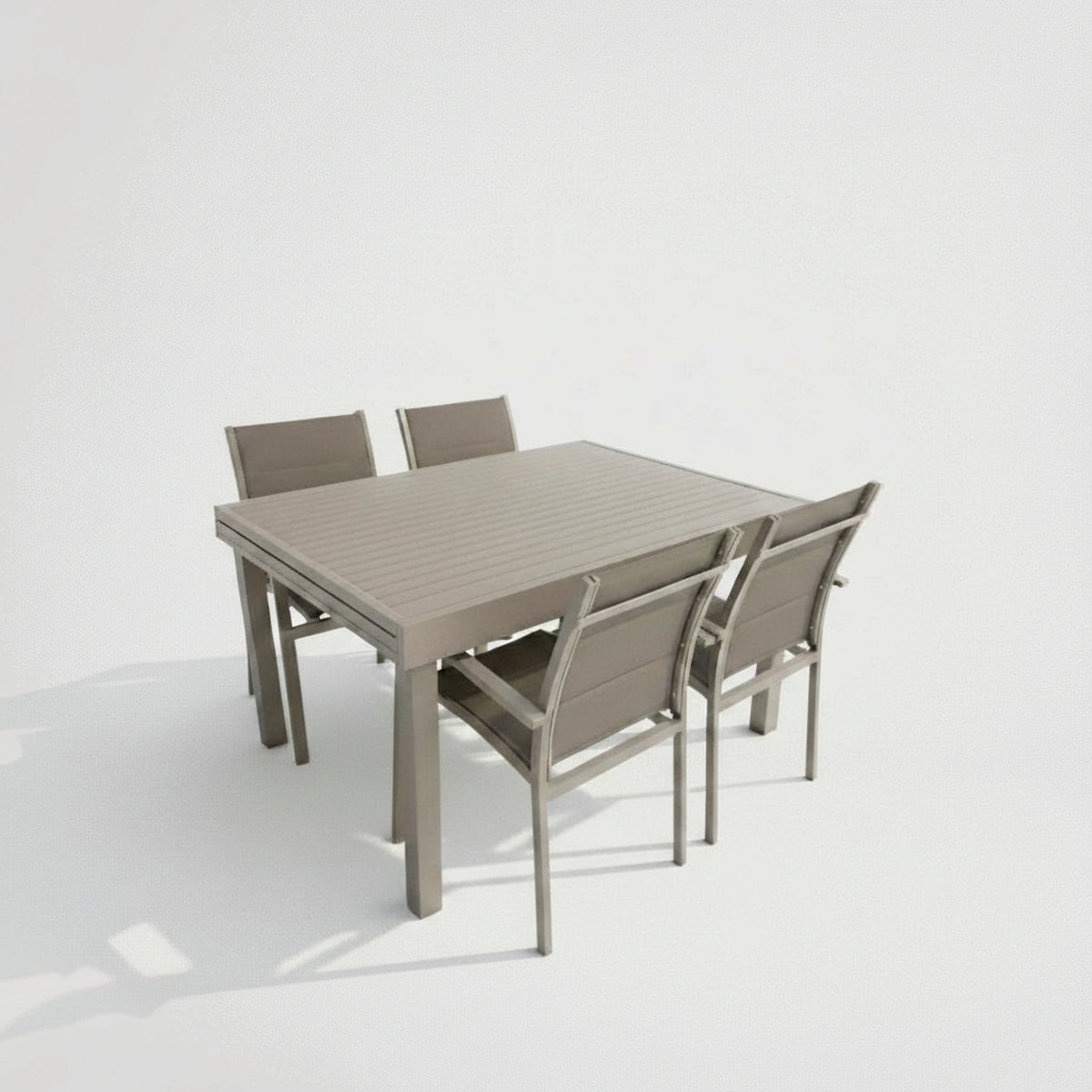 שולחן גינה נפתח 100% אלומיניום 135*100