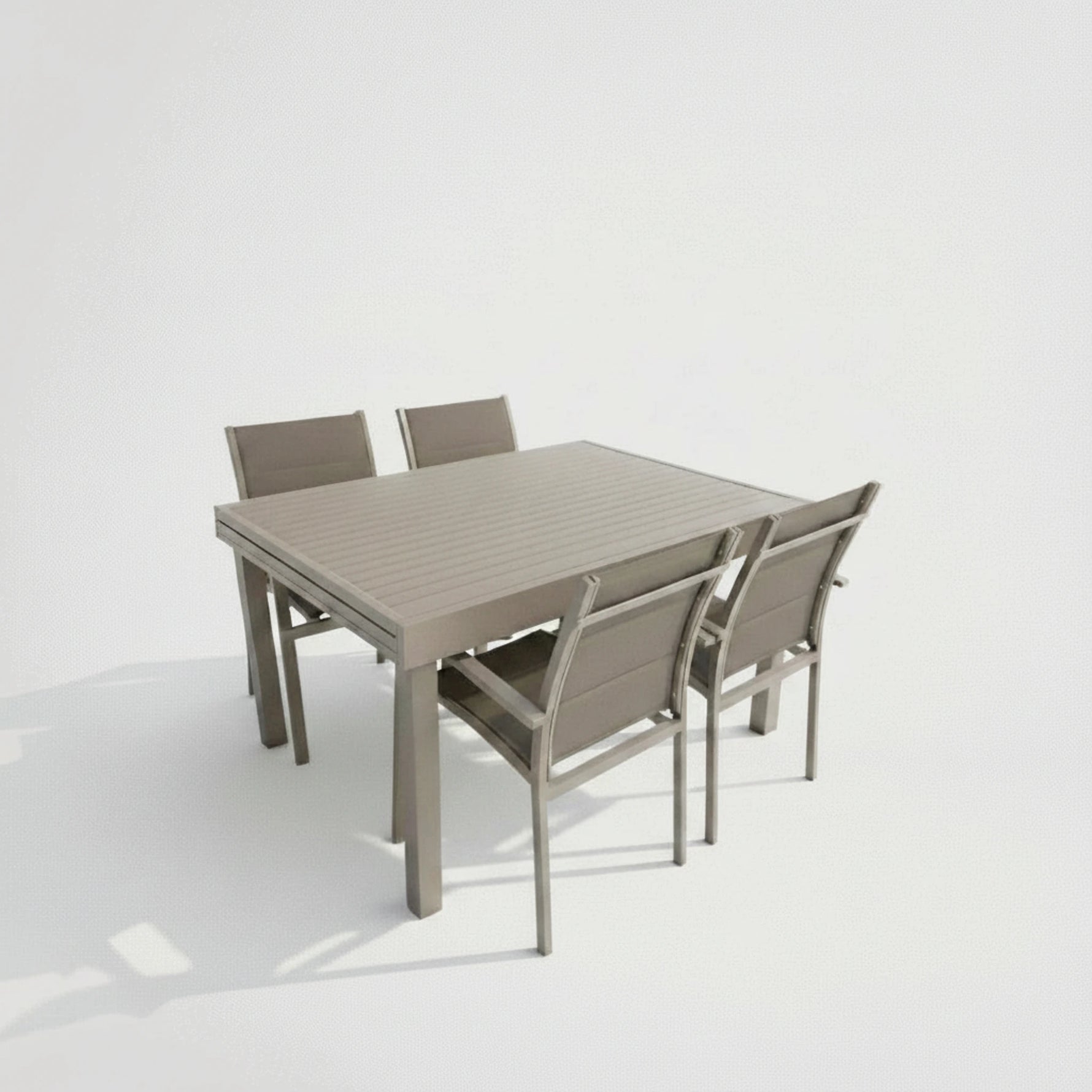 שולחן גינה נפתח 100% אלומיניום 135*100