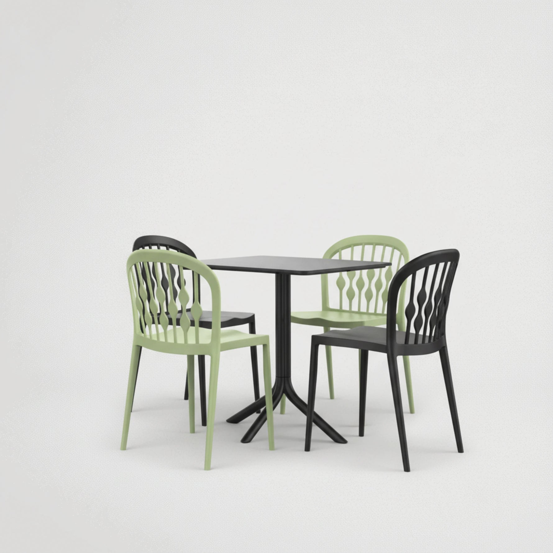 כיסא לפינת אוכל מפלסטיק איכותי נוח ויציב 7115