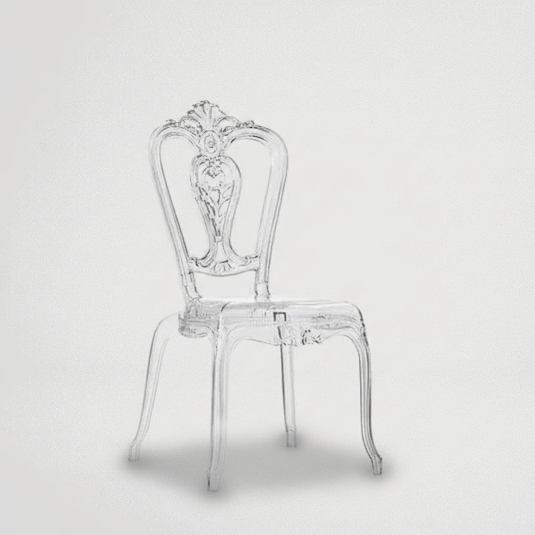 כיסא אולמות אירועים שקוף זכוכית 904