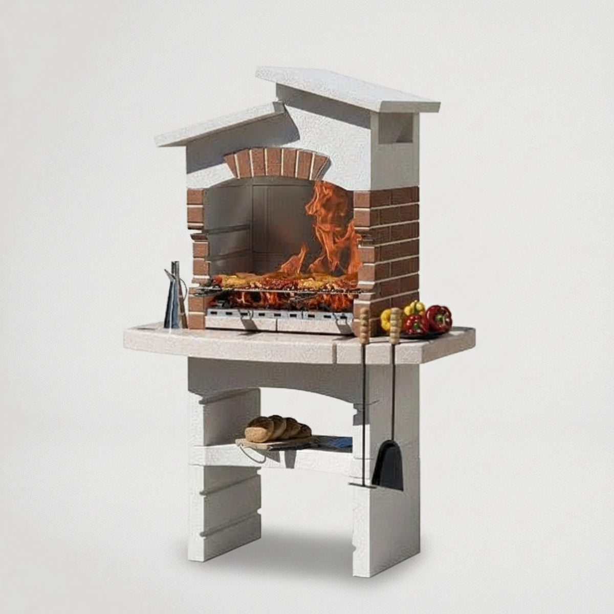 גריל פחמים ועץ / אבן בנוי 220554