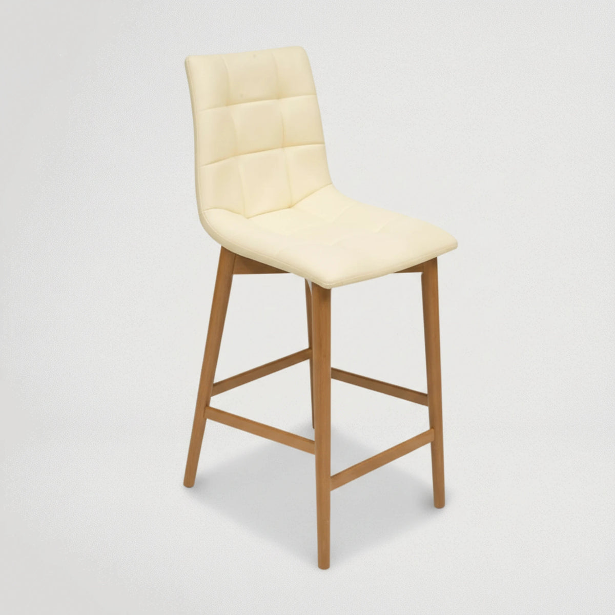 כיסא בר דניאל רגל מעץ