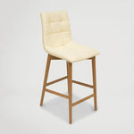 כיסא בר דניאל רגל מעץ