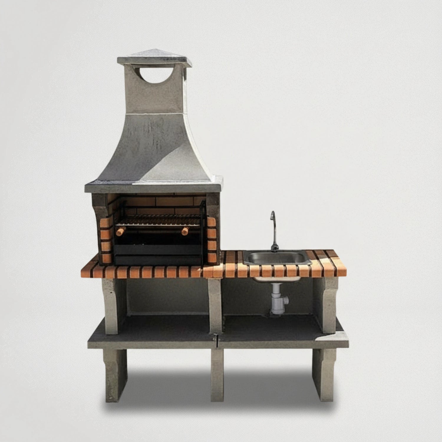 גריל אבן בנוי עם יחידת כיור דגם 6885