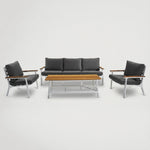 מערכת ישיבה תלת מושבית לגינה4654