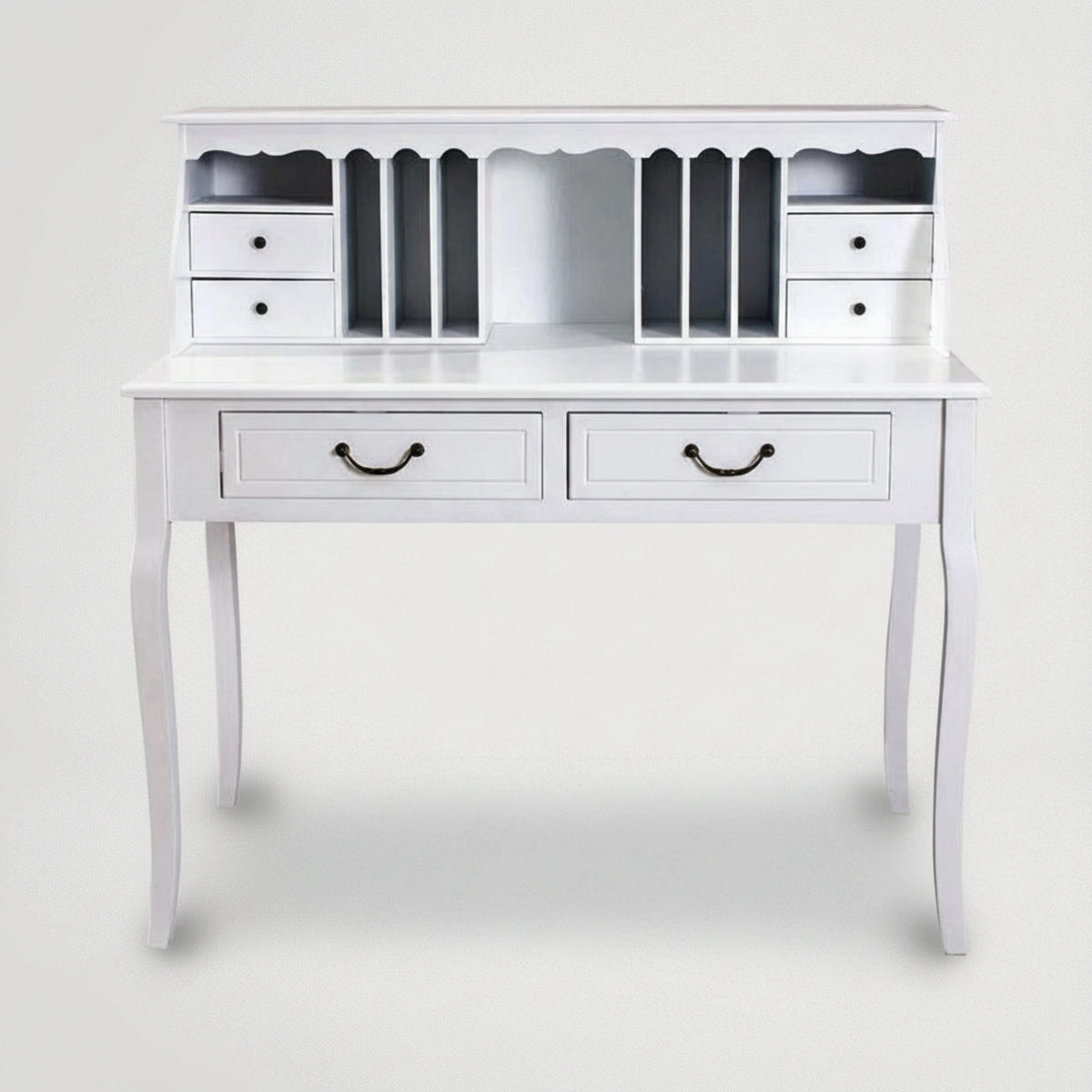 שידת כתיבה מעץ בצבע לבן דגם 7737