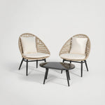 סט ישיבה לגן סנטוריני