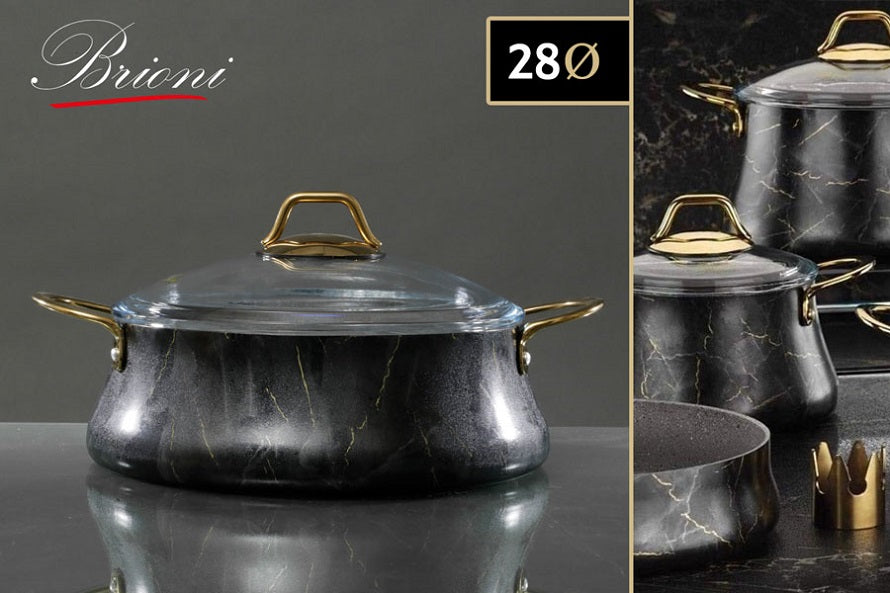 סוטאז' יציקת אלומניום בציפוי אבן שיש גרמני GOLD שחור דגם 55377 | המבורגר ברוס