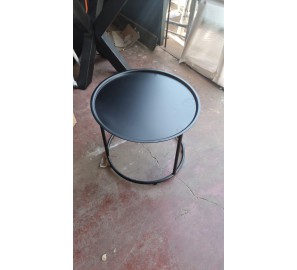 שולחן קפה שחור עגול 