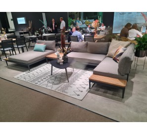 מערכת ישיבה לגן בצבע אפור