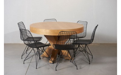   שולחן עגול לפינת אוכל נפתח 