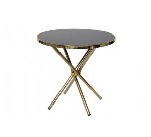 שולחן עגול רגליים זהב 8888