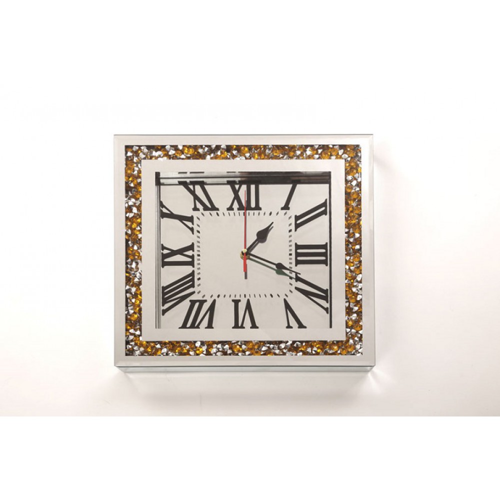 שעון קיר קריסטל מרובע 78765