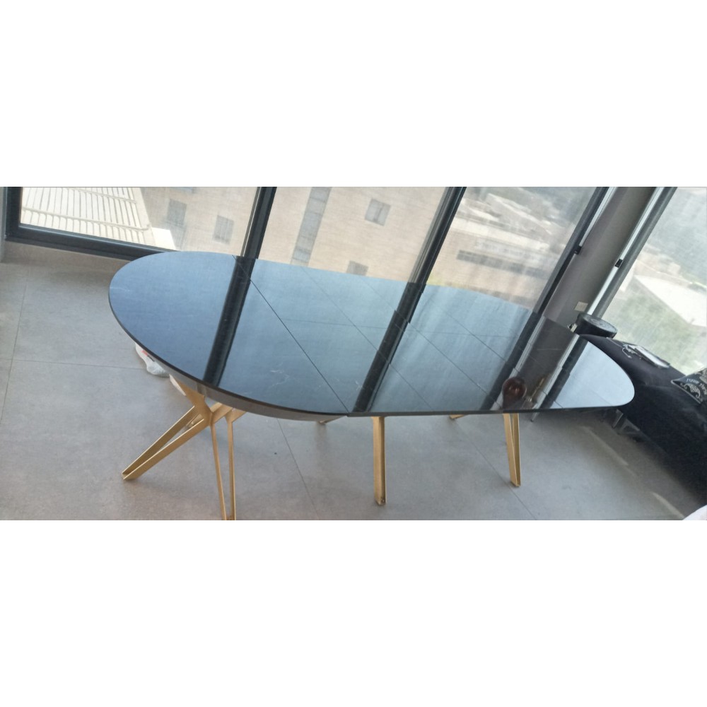 שולחן לפינת אוכל נפתח עגול 120/130/140 + 6כיסאות 97225 שולחן לפינת אוכל נפתח עגול 120/130/140 + 6כיסאות 97225