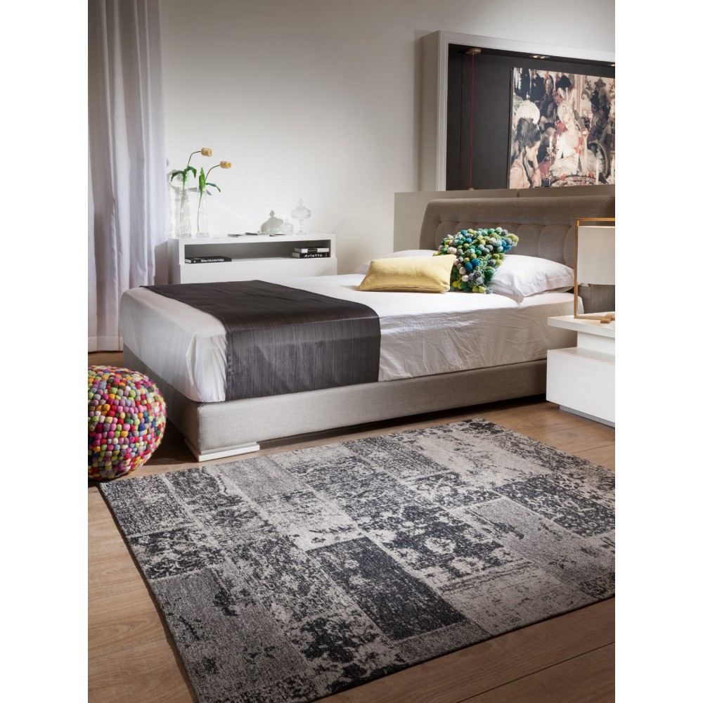 שטיח לסלון פטרה שחור 280X350 כותנה