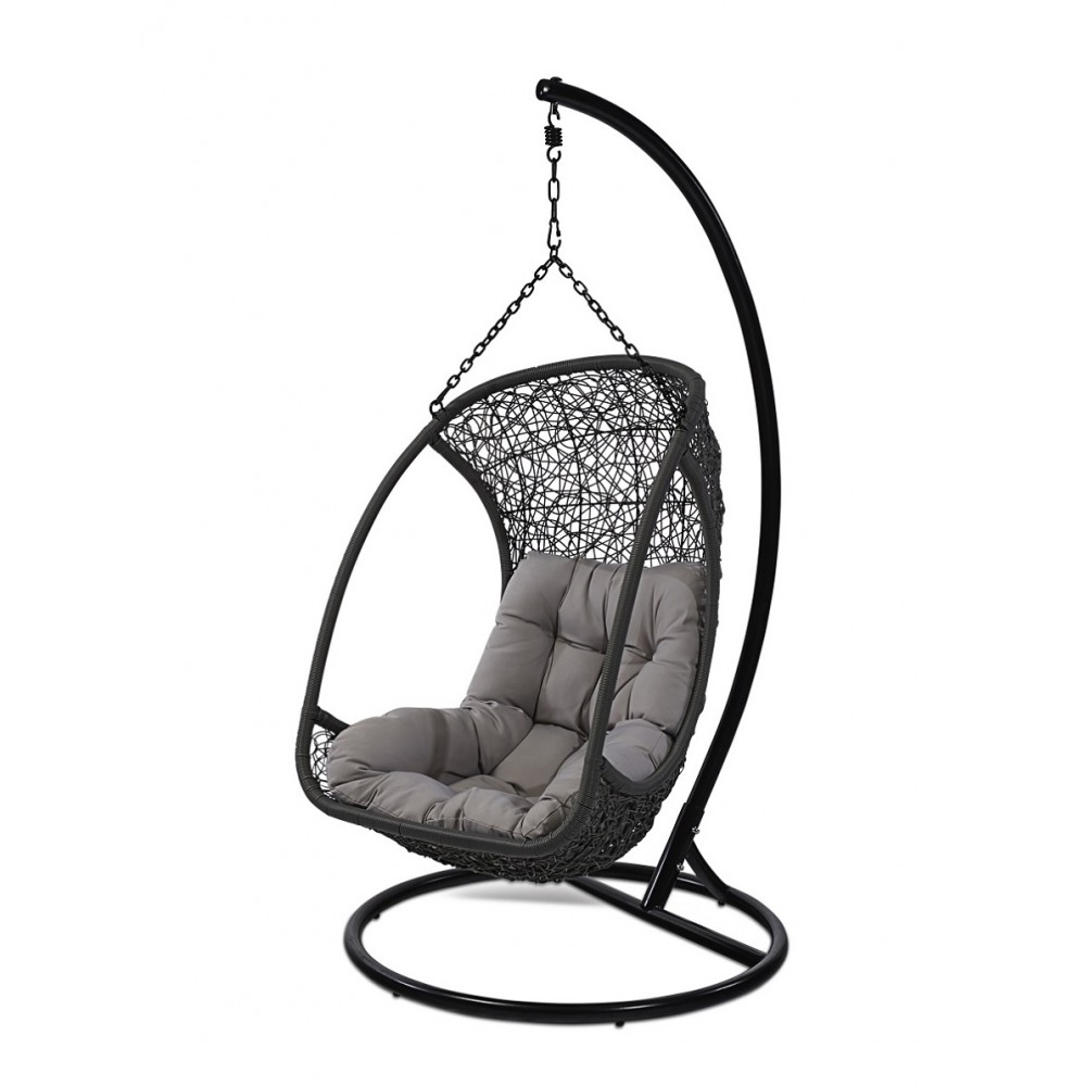 ערסל ראטן אפור דגם אפולו+ריפוד אפור כהה 8879468