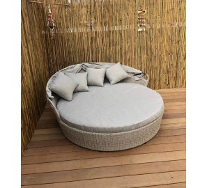 קונכיה מבד ראטן עגול כולל גגון מתקפל במגוון צבעים 6556 קונכיה מבד ראטן עגול כולל גגון מתקפל במגוון צבעים 6556