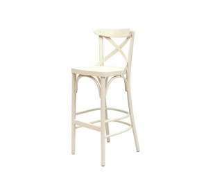 כסא בר איקס בגב עץ 598742