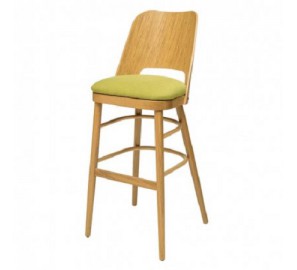 כסא בר מעץ אלון 97429856