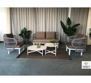 סט סלוני דו מושבי חום 151522 סט סלוני דו מושבי חום 151522