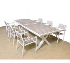 סט ריהוט לגינה נפתח + 6 כסאות 8860 סט ריהוט לגינה נפתח + 6 כסאות 8860