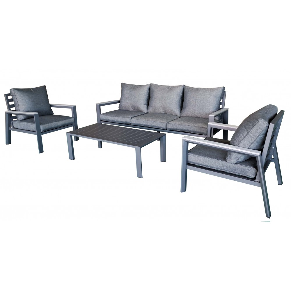 אפור כהה BORDEAUX מערכת ישיבה תלת דגם