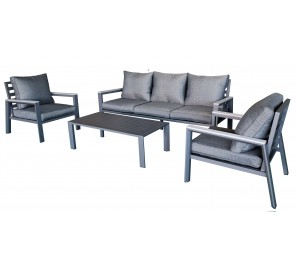 אפור כהה BORDEAUX מערכת ישיבה תלת דגם אפור כהה BORDEAUX מערכת ישיבה תלת דגם