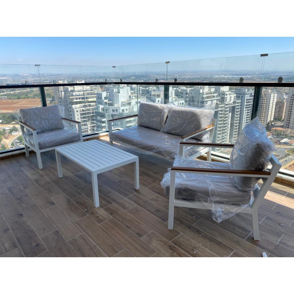 פינת ישיבה אלומיניום 