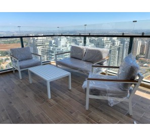 פינת ישיבה אלומיניום 