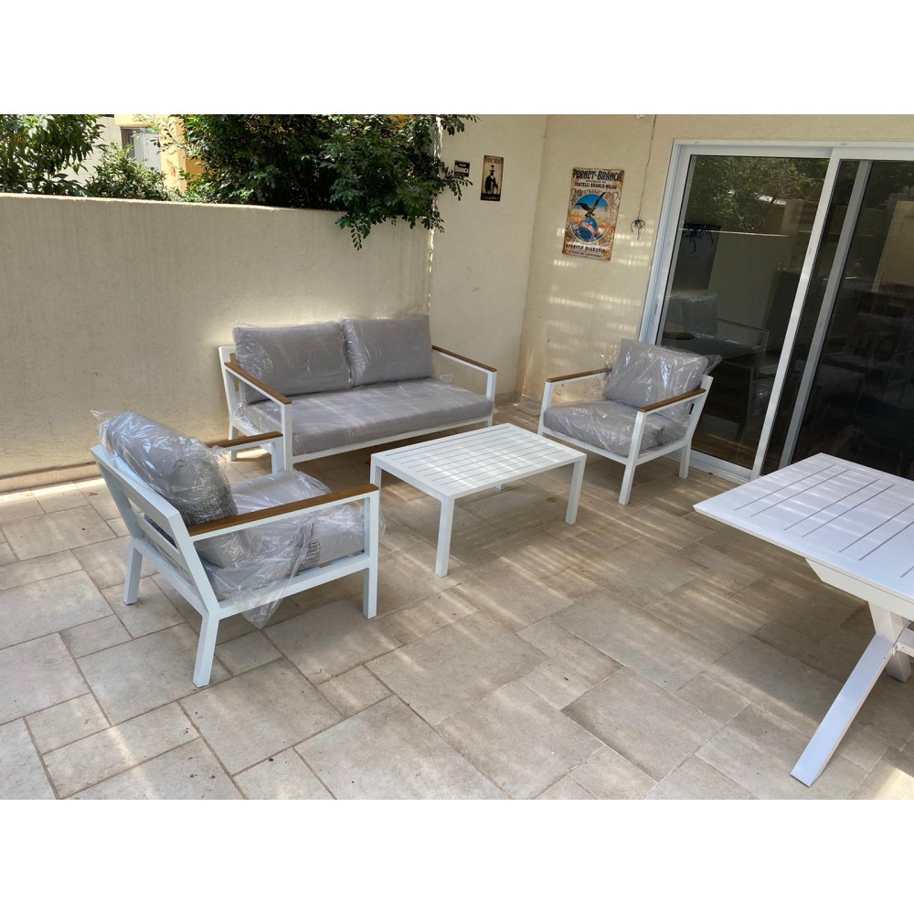 פינת ישיבה אלומיניום 