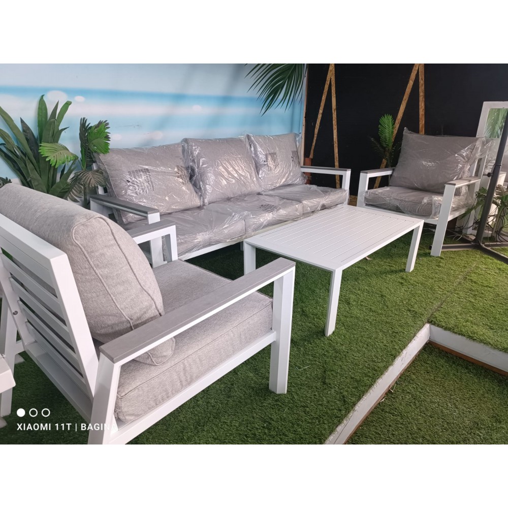  לבן  BORDEAUX מערכת ישיבה תלת דגם