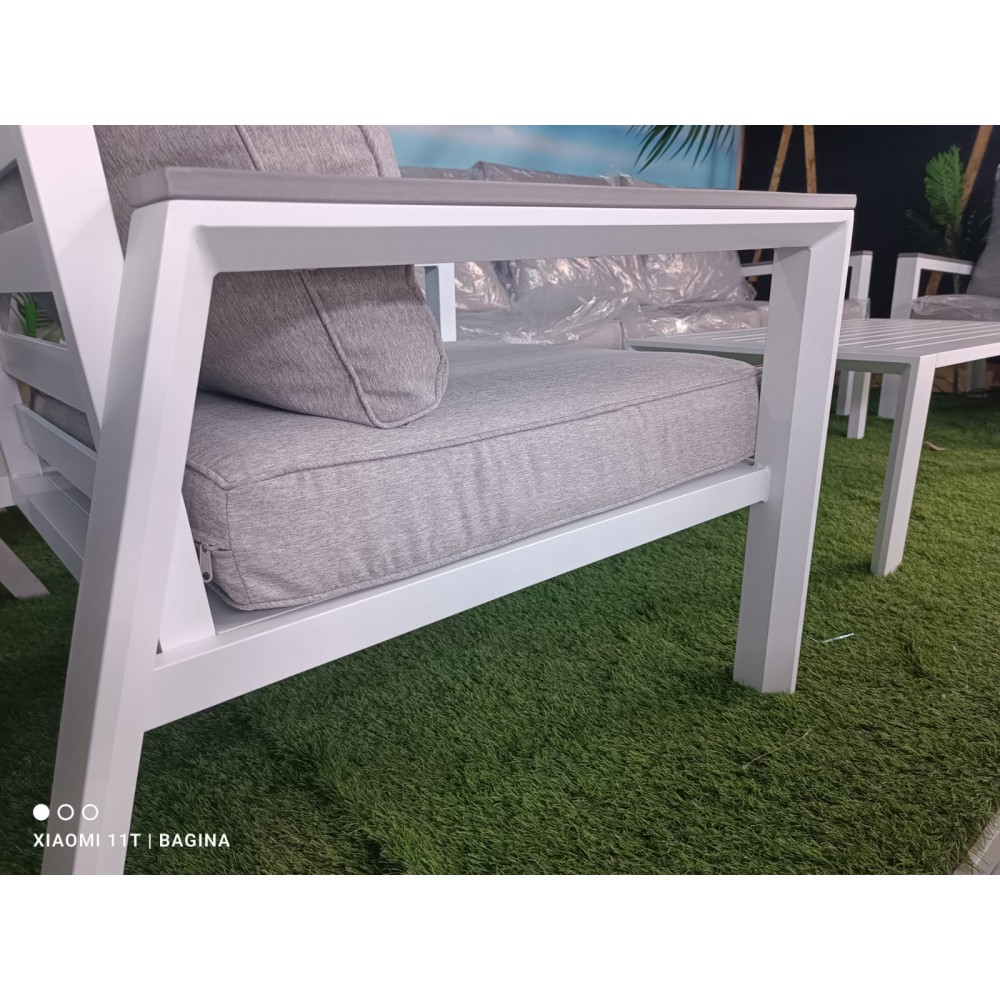  לבן  BORDEAUX מערכת ישיבה תלת דגם