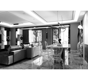 כיסא אולמות אירועים ופינת אוכל שקוף זכוכית 907