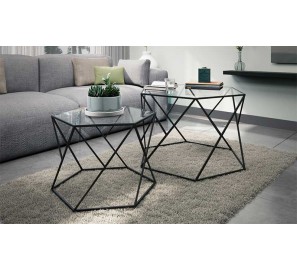 זוג שולחנות מעוצבים דגם רומני 7410